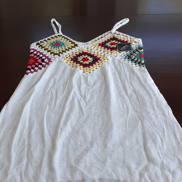 Zaful White Gauze Sundress/Swim Cover Up One Size - Picture 9 of 12